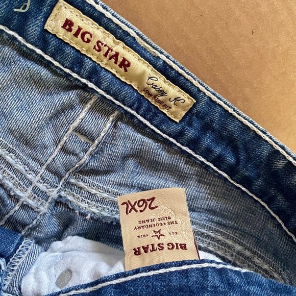 Big Star Casey K low rise‎ cut off roll cuff shorts sz 26 xl - Picture 4 of 7